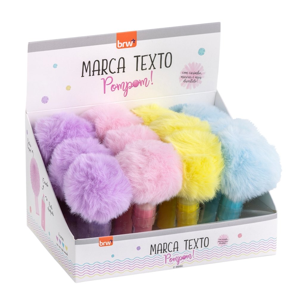 Marca Texto Divertido Pompom - BRW - UND