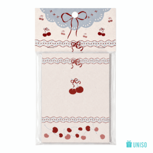 Bloco de Notas Laço Cereja Retrô 80x110mm 80 fls - UNISO - UND
