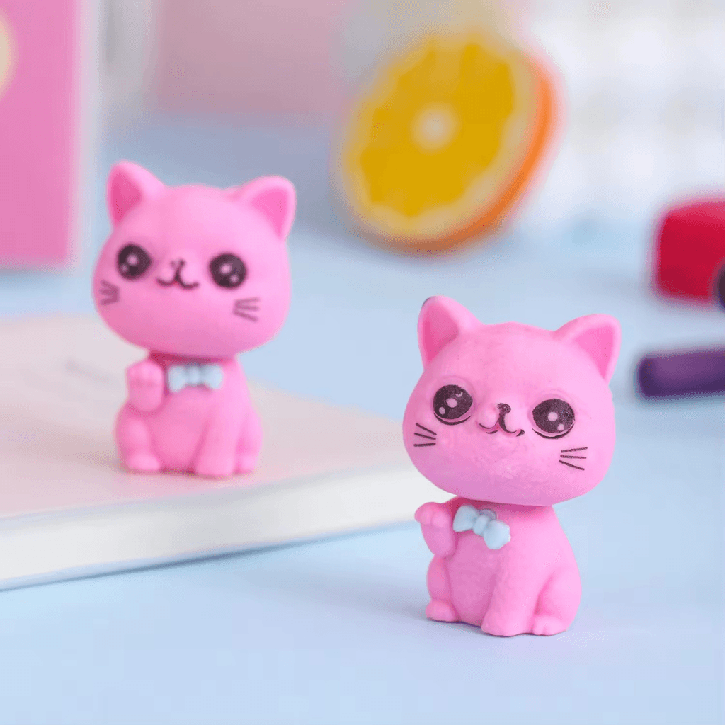 Borracha Fofa 3D PONTEIRA Gatinho - IMPORTADO - PACOTE 6 UND