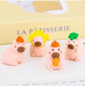 Borracha Fofa 3D Capivara - IMPORTADO - PACOTE 6 UND