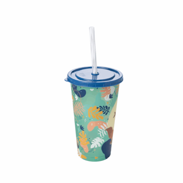 Copo Zootopia Nick e Judy c/ Canudo 500ml - PLASÚTIL - UND