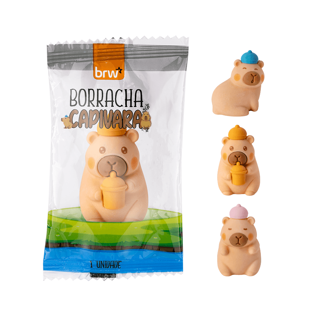 Borracha Capivara 3D - BRW - 6 UND