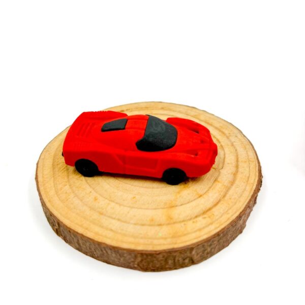 Borracha Colorful 3D Carrinho - Cx 36 Und