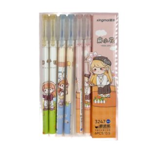 Caneta apagável Estampada Menininhas - Cx 6 Und