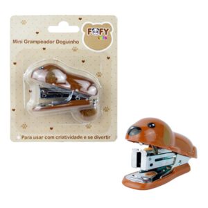 Mini Grampeador Doguinho Rabinho Pompom - FOFY - BLISTER