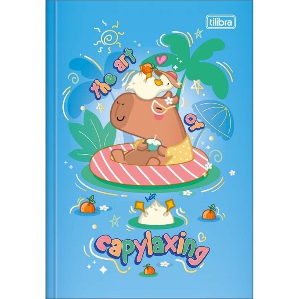 Caderno Brochura Capa Dura 1/4 Capivara Tilibra