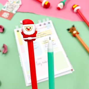Caneta Fofa Natal Mágico - Pacote 6 Und