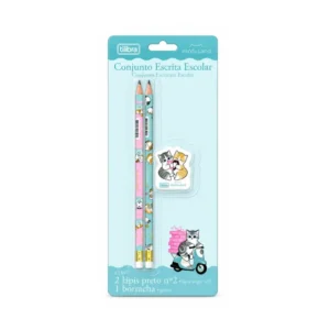 Kit Escolar 3 Peças Gato Mofusand - TILIBRA - BLISTER
