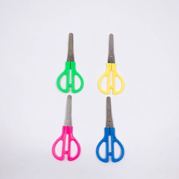 Tesoura Escolar Niquelada  13 cm KAZ - BLISTER c/ 12 UND