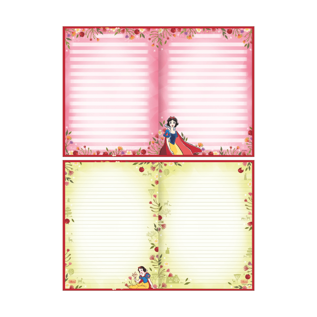 Caderno Colegial Costurado LUXO 80 fls BRANCA DE NEVE - TILIBRA - UND
