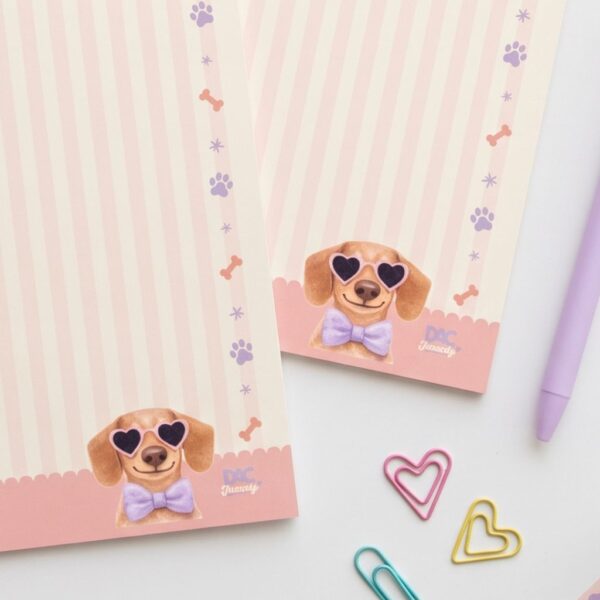 Papel de Carta Trendy Dachshund Cachorro Salsicha 48 Fls - DAC