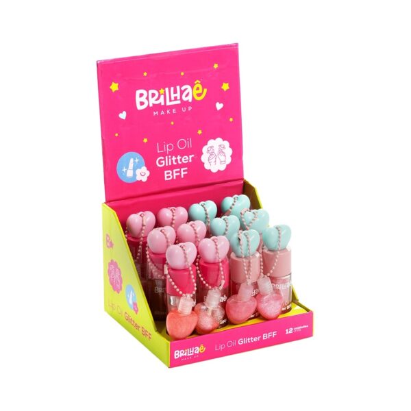 Make Lip Oil Glitter BFF 4ml c/ Acessório Mini Gloss 3,5ml - BRILHAE - UND