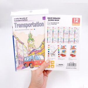 Livro Pintura Aquarela com Pincel 12 Folhas