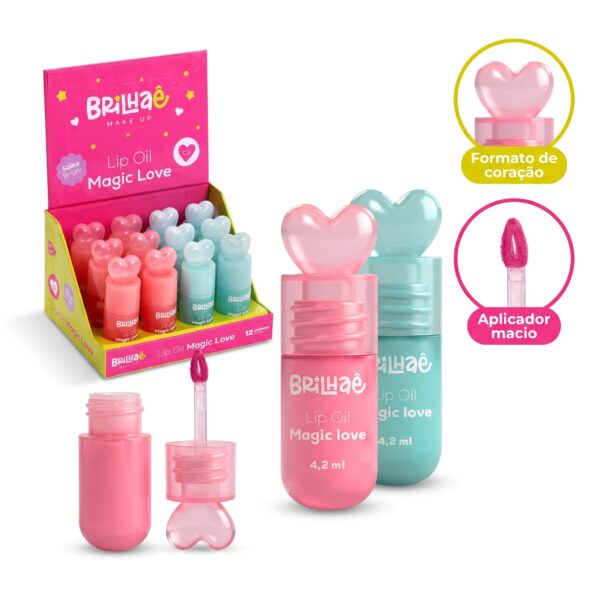 Make Lip Oil Magic Love 4,2ml - BRILHAE - UND