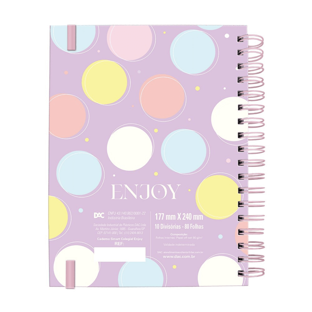 Caderno Smart Colegial Enjoy 80 fls - DAC