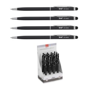 Caneta Esferográfica Metálica 1.0mm c/ Touch - BRW - UND