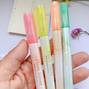 Marca Texto Glitter 4 Cores