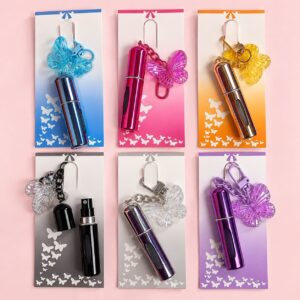 Chaveiro Tendência Charm PORTA PERFUME Borboleta - IMPORTADO - UND