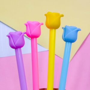 Caneta Fofa Broto de Rosa - Pacote 6 Und