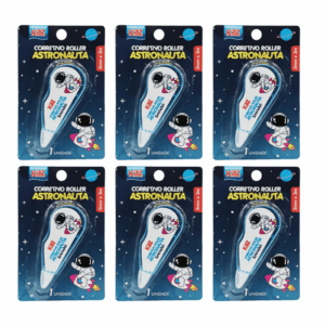 Fita Corretiva 5mmx3m Astronauta KAZ - PACOTE 6 UND