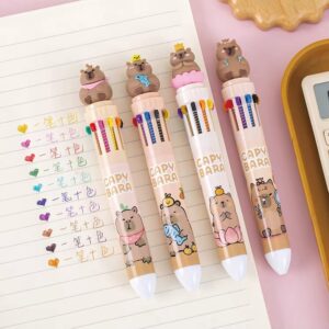 Caneta 10 Cores CAPIVARA Cute - UND