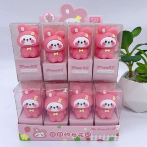 Apontador Emborrachado Coelhinho rosa