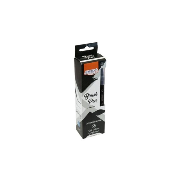 Marcador Brush Pen Preto BRW