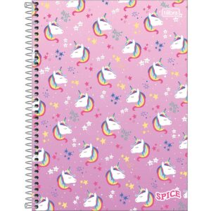 Caderno Espiral Capa Dura Universitário 1 Matéria Spice Feminino Tilibra