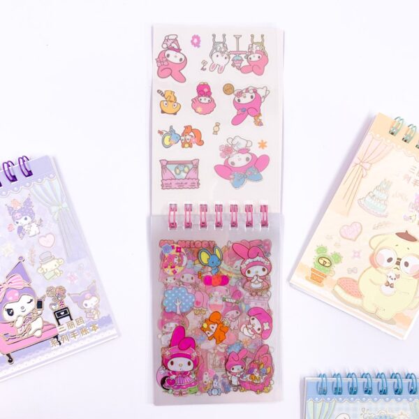Caderninho de Adesivos My Melody e Sua Turma