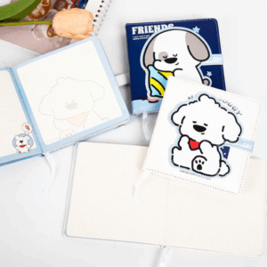 Mini Caderno LUXO c/ Fechamento Happy Doggy - IMPORTADO - UND
