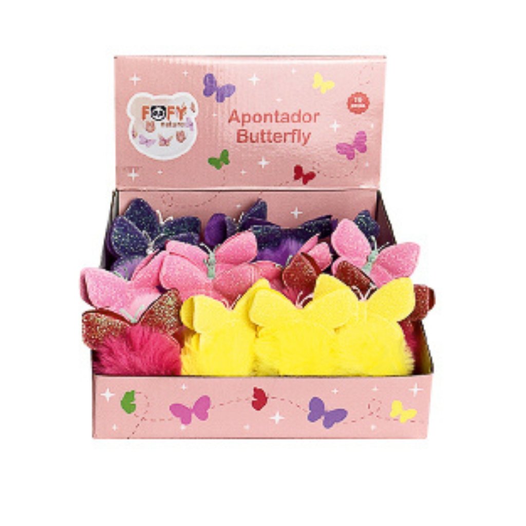 Apontador Butterfly Pelúcia - FOFY - UND