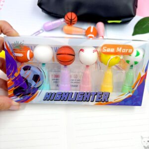 Marca Texto Fofo Bolinhas Designer - Kit 6 Und