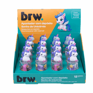 Apontador c/ Depósito e Ponteira Unicórnio - BRW - UND