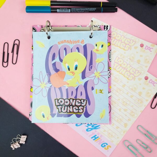 Mini ficheiro Vertical Looney Tunes com 2 opções de capa DAC