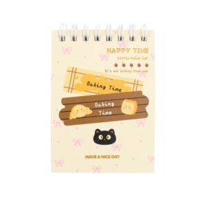 Caderneta A7 Bloco de Notas GATO Baking Time 7,7x10,7cm - UNISO - UND