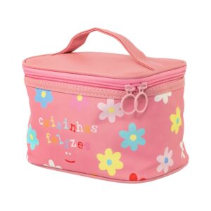 Necessaire Viagem Rosa "COISINHAS FELIZES" 19x12,5x13cm - FLORIE - UND