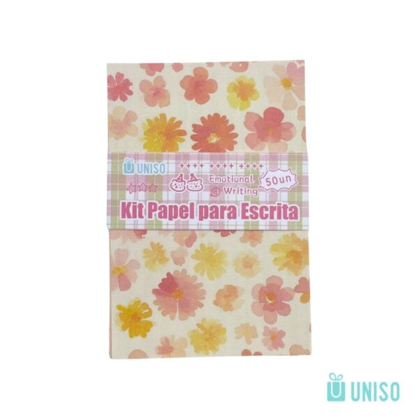 Kit Papel para Colagem SCRAPBOOK 5,6x8,3cm 50 Fls - UNISO - UND