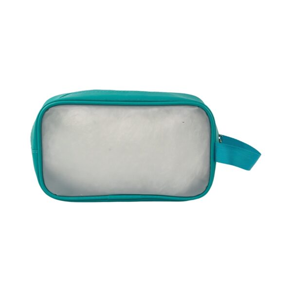 Necessaire Transparente Verde "ESPALHE BOAS ENERGIAS" 23x7x13cm - FLORIE - UND