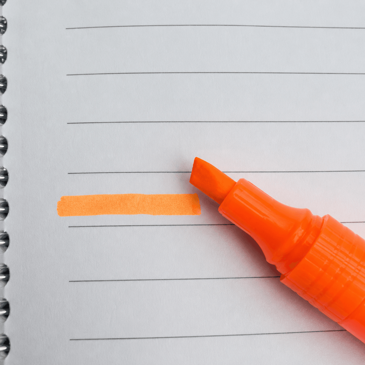 Marca Texto Neon Laranja - YINS PAPER - UND