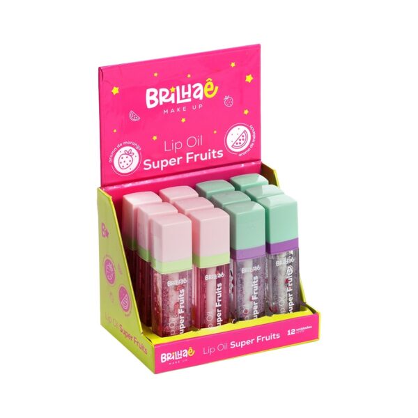 Make Lip Oil Super Fruits com Aroma de Fruta 9,5ml - BRILHAE - UND