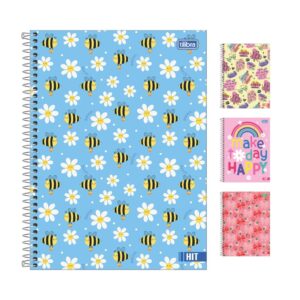 Caderno Universitário Espiral 1 M 80 fls Hit Feminino - TILIBRA - UND