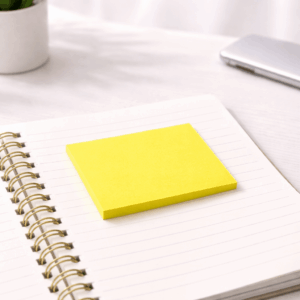 Bloco de Notas Adesivado Amarelo Neon Tam xx - IMPORTADO - UND