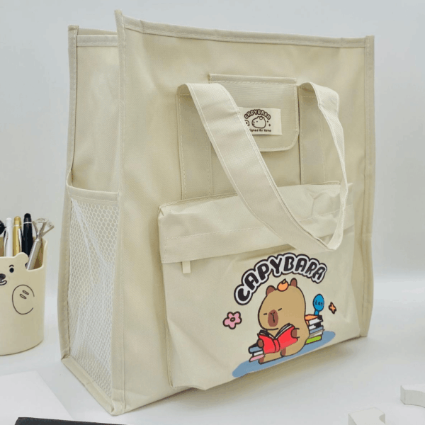 Bolsa de Ombro c/ Bolso Externo Capivara