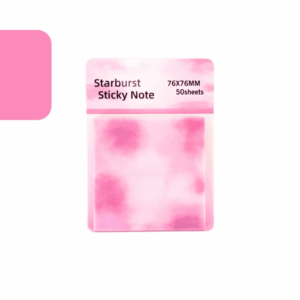 Bloco de Notas Transparente Adesivado 76 x 76mm 50 fls GLITTER - IMPORTADO - UND