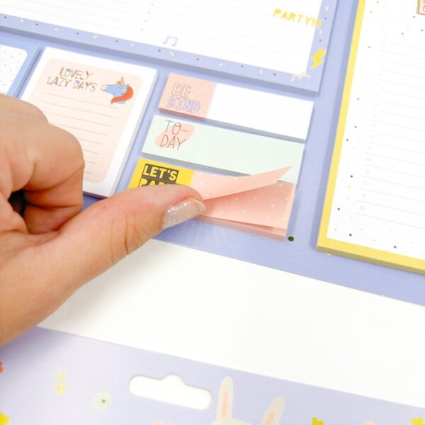 Kit Bloco de Notas Fofo Decorado 7 Blocos