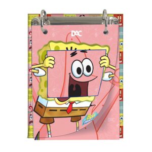 Porta Fichas Mini Fichário Vertical Bob Esponja 80 fls - DAC