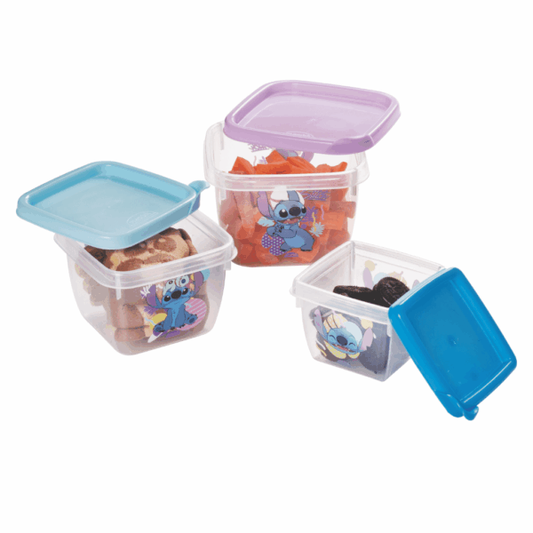 Conjunto 3 Potes Conect STITCH PLASÚTIL - 1 KIT