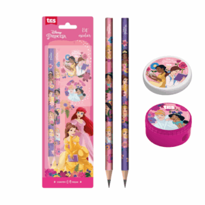 Kit Escolar 4 Peças Princesas - TRIS - BLISTER