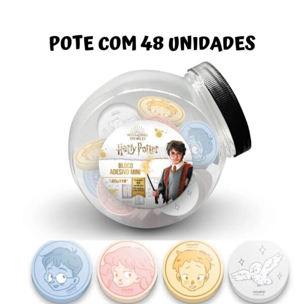 Bloco Adesivado Mini 50 Folhas  Hary Potter Leo e Leo