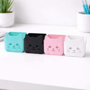 Porta Canetas Plástico Carinha de Gato - IMPORTADO - UND